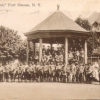 <p>In the early 20th century Fort Slocum&#39;s bands often performed from a bandstand that stood on the Parade Ground just opposite the Post Exchange (Building 70).</p>
